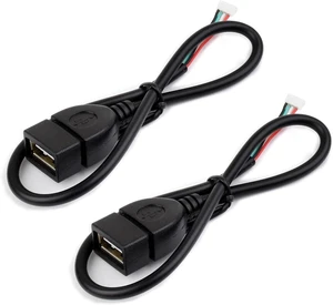 waveshare 2pcs MX1.25 4Pin to USB Cable, USB Type-A Female Port, Approx. 30cm Total Length waveshare 2pcs MX1.25 4Pin to USB Cable, USB Type-A Female Port, Approx. 30cm Total Length