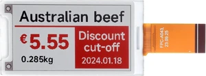 Waveshare 2.15inch E-Paper Display (B), E-Ink Display, 296x160, Red/Black/White, SPI Interface, Raw E-Paper Only, Without Driver Board Waveshare 2.15inch E-Paper Display (B), E-Ink Display, 296x160, Red/Black/White, SPI Interface, Raw E-Paper Only, Without Driver Board
