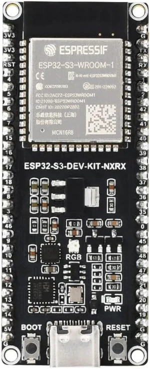 Waveshare ESP32-S3 Microcontroller, 2.4GHz Wi-Fi Development Board, 240MHz Dual Core Processor, ESP32-S3-WROOM-1 Module, 16MB Flash, with Pre-soldered Header Waveshare ESP32-S3 Microcontroller, 2.4GHz Wi-Fi Development Board, 240MHz Dual Core Processor, ESP32-S3-WROOM-1 Module, 16MB Flash, with Pre-soldered Header