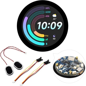 Waveshare ESP32-S3 1.85inch Round Display Development Board 360×360, 32-Bit LX7 Dual-Core Processor, Up to 240MHz Frequency, Supports Wi-Fi & BLE 5, Accelerometer and Gyroscope Sensor, with Touch Waveshare ESP32-S3 1.85inch Round Display Development Board 360×360, 32-Bit LX7 Dual-Core Processor, Up to 240MHz Frequency, Supports Wi-Fi & BLE 5, Accelerometer and Gyroscope Sensor, with Touch