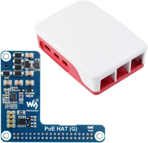Waveshare PoE HAT (G), Compatible with Raspberry Pi 5, 5V 5A Output, Stable Performance, Supports 802.3af/at Network Standard, Power Over Ethernet HAT (G), Comes with a Raspberry Pi 5 Official Case Waveshare PoE HAT (G), Compatible with Raspberry Pi 5, 5V 5A Output, Stable Performance, Supports 802.3af/at Network Standard, Power Over Ethernet HAT (G), Comes with a Raspberry Pi 5 Official Case