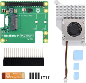 Waveshare PCIe to M.2 HAT Package A, Compatible with Raspberry Pi 5, High-Speed Reading/Writing, HAT + Standard, Supports NVMe Protocol M.2 Solid State Drive, Comes with a Pi5 Cooler Waveshare PCIe to M.2 HAT Package A, Compatible with Raspberry Pi 5, High-Speed Reading/Writing, HAT + Standard, Supports NVMe Protocol M.2 Solid State Drive, Comes with a Pi5 Cooler