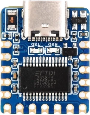 Waveshare USB to UART (TTL) Mini Communication Module, Compact Size, Over-Current/Over-Voltage Protection, Multi Systems Support, TTL Serial Converter, USB to TTL Converter Waveshare USB to UART (TTL) Mini Communication Module, Compact Size, Over-Current/Over-Voltage Protection, Multi Systems Support, TTL Serial Converter, USB to TTL Converter