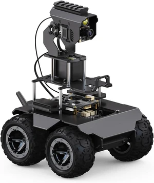 Waveshare RaspRover Open-Source 4WD AI Robot,Compatible with Raspberry Pi 4B, Dual Controllers, Computer Vision, Comes with Pan-Tilt Module, PI5-4GB NOT Included Waveshare RaspRover Open-Source 4WD AI Robot,Compatible with Raspberry Pi 4B, Dual Controllers, Computer Vision, Comes with Pan-Tilt Module, PI5-4GB NOT Included