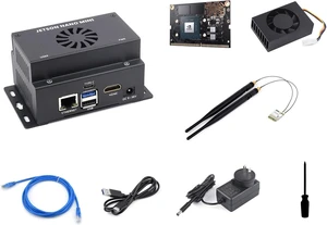 Waveshare Mini-Computer Based On Jetson Nano Module, Onboard Multiple Peripheral Interfaces, Supports Installing WiFi Or 4G Module, Metal Case, Include Jetson Nano and Cooling Fan Waveshare Mini-Computer Based On Jetson Nano Module, Onboard Multiple Peripheral Interfaces, Supports Installing WiFi Or 4G Module, Metal Case, Include Jetson Nano and Cooling Fan