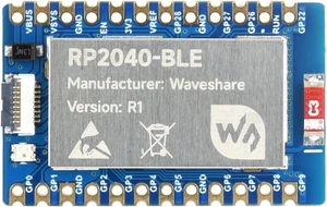 Waveshare RP2040-BLE Development Board, Raspberry Pi Microcontroller Development Board, Based On RP2040, Supports Bluetooth 5.1 Dual Mode, Single Board Only Waveshare RP2040-BLE Development Board, Raspberry Pi Microcontroller Development Board, Based On RP2040, Supports Bluetooth 5.1 Dual Mode, Single Board Only