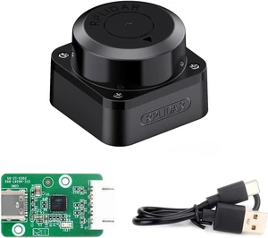 Waveshare Slamtec RPLIDAR C1 Lidar, 360 Omnidirectional Laser Ranging Sensor, Up to 12m Range, Compact, Easy Integration, ROS/ROS2 Support Waveshare Slamtec RPLIDAR C1 Lidar, 360 Omnidirectional Laser Ranging Sensor, Up to 12m Range, Compact, Easy Integration, ROS/ROS2 Support