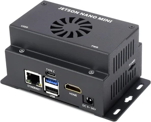 Waveshare Mini-Computer Based On Jetson Nano Module (NOT Included), Onboard Multiple Peripheral Interfaces, Supports Installing WiFi Or 4G Module, Metal Case Waveshare Mini-Computer Based On Jetson Nano Module (NOT Included), Onboard Multiple Peripheral Interfaces, Supports Installing WiFi Or 4G Module, Metal Case