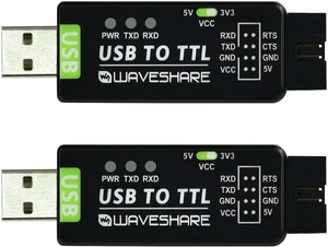 waveshare Industrial USB to TTL Converter with Original FT232RNL Onboard and Multi Protection Circuits Support Multi Systems Support Win7/8/8.1/10/11, Mac, Linux, Android, Wince-2PCS waveshare Industrial USB to TTL Converter with Original FT232RNL Onboard and Multi Protection Circuits Support Multi Systems Support Win7/8/8.1/10/11, Mac, Linux, Android, Wince-2PCS