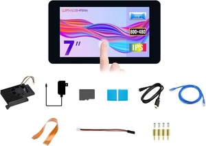 Waveshare Display Accessories B, Compatible with Raspberry Pi 5, Bundle with 7inch LCD, TF Card 64GB, Cable, Cooler and so on (10 Items) Waveshare Display Accessories B, Compatible with Raspberry Pi 5, Bundle with 7inch LCD, TF Card 64GB, Cable, Cooler and so on (10 Items)