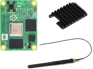 Waveshare CM4 Series, Comes with Ofiicial CM4001008, Antenna and Heatsink | Compatible with Raspberry Pi Compute Module 4, without Wireless / 1GB RAM / 8GB eMMC FLASH, High speed, large RAM, low power Waveshare CM4 Series, Comes with Ofiicial CM4001008, Antenna and Heatsink | Compatible with Raspberry Pi Compute Module 4, without Wireless / 1GB RAM / 8GB eMMC FLASH, High speed, large RAM, low power