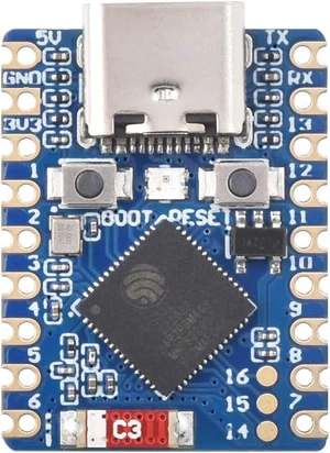 Waveshare ESP32-C3 Mini Development Board, Based On ESP32-C3FN4 Single-Core Processor, 160MHz Running Frequency, 2.4GHz Wi-Fi & Bluetooth 5 Waveshare ESP32-C3 Mini Development Board, Based On ESP32-C3FN4 Single-Core Processor, 160MHz Running Frequency, 2.4GHz Wi-Fi & Bluetooth 5