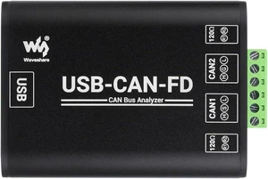Waveshare Industrial Grade CAN/CAN FD Bus Data Analyzer, USB to CAN FD Adapter, CAN/CAN FD Bus Communication Interface Card, CAN/CAN FD Protocol Data Analyzer Waveshare Industrial Grade CAN/CAN FD Bus Data Analyzer, USB to CAN FD Adapter, CAN/CAN FD Bus Communication Interface Card, CAN/CAN FD Protocol Data Analyzer