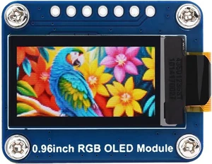 Waveshare 0.96inch RGB OLED Display Module, Compatible with Raspberry Pi, 64×128 Resolution, 65K Colors, SPI Interface Waveshare 0.96inch RGB OLED Display Module, Compatible with Raspberry Pi, 64×128 Resolution, 65K Colors, SPI Interface