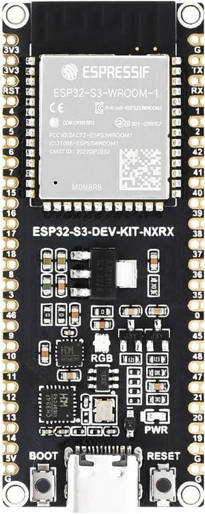 Waveshare ESP32-S3 Microcontroller, 2.4GHz Wi-Fi Development Board, 240MHz Dual Core Processor, ESP32-S3-WROOM-1-N8R8 Module Standard Version Waveshare ESP32-S3 Microcontroller, 2.4GHz Wi-Fi Development Board, 240MHz Dual Core Processor, ESP32-S3-WROOM-1-N8R8 Module Standard Version