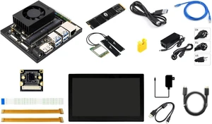 Waveshare Jetson Orin NX AI Development Kit for Embedded and Edge Systems 8GB Memory Memory Jetson Orin NX Module Package B (11 Items),Comes with a Free 256 GB NVMe Solid State Drive Waveshare Jetson Orin NX AI Development Kit for Embedded and Edge Systems 8GB Memory Memory Jetson Orin NX Module Package B (11 Items),Comes with a Free 256 GB NVMe Solid State Drive