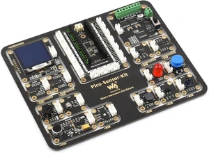 Waveshare Entry-Level Sensor Kit Compatible with Raspberry Pi Pico, Including 15 Common Modules - Sensor Kit + Raspberry Pi Pico H Waveshare Entry-Level Sensor Kit Compatible with Raspberry Pi Pico, Including 15 Common Modules - Sensor Kit + Raspberry Pi Pico H
