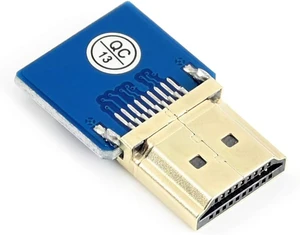 Waveshare HDMI Adapter for DIY HDMI Cable Horizontal/Straight Connector Waveshare HDMI Adapter for DIY HDMI Cable Horizontal/Straight Connector