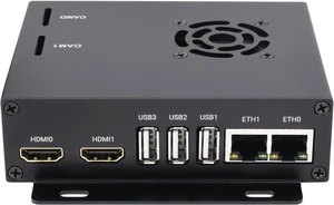 Waveshare WIFI6 Dual ETH Mini-Computer Compatible with Raspberry Pi Compute Module 4 (NOT Included), Onboard M.2 E Key Slot Waveshare WIFI6 Dual ETH Mini-Computer Compatible with Raspberry Pi Compute Module 4 (NOT Included), Onboard M.2 E Key Slot
