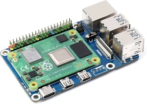 Waveshare CM4 to Pi 4B Adapter Compatible with Raspberry Pi, Alternative Solution for Raspberry Pi 4B, CM4 Optional-2GB RAM 8GB EMMC Flash Waveshare CM4 to Pi 4B Adapter Compatible with Raspberry Pi, Alternative Solution for Raspberry Pi 4B, CM4 Optional-2GB RAM 8GB EMMC Flash