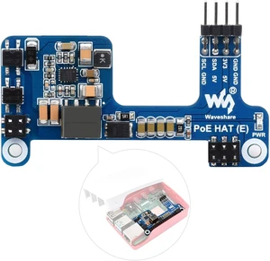 Waveshare PoE HAT (E) Compatible with Raspberry Pi 3B+/4B 802.3af-Compliant, Fully Isolated Switched-Mode Power Supply (SMPS) Waveshare PoE HAT (E) Compatible with Raspberry Pi 3B+/4B 802.3af-Compliant, Fully Isolated Switched-Mode Power Supply (SMPS)