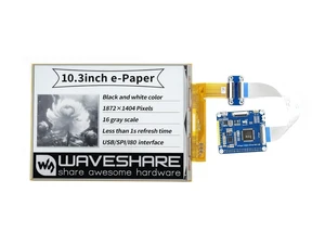 Waveshare 10.3inch e-Paper HAT, 1872 x 1404 Resolution Flexible E-Paper Display for Raspberry Pi/Windows PC/STM32 Waveshare 10.3inch e-Paper HAT, 1872 x 1404 Resolution Flexible E-Paper Display for Raspberry Pi/Windows PC/STM32
