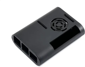 Waveshare Black ABS Case Type D for Raspberry Pi 4 with Cooling Fan/Heat Sinks/Rubber Feet and Screwdriver Waveshare Black ABS Case Type D for Raspberry Pi 4 with Cooling Fan/Heat Sinks/Rubber Feet and Screwdriver