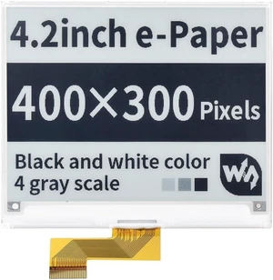 Waveshare 4.2inch E-Paper, 400x300 Resolution Raw Display Suitable for Raspberry/Jetson Nano/Nucleo Main Control Board Waveshare 4.2inch E-Paper, 400x300 Resolution Raw Display Suitable for Raspberry/Jetson Nano/Nucleo Main Control Board