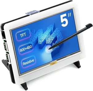 Waveshare 5inch Resistive Touch Screen LCD with Bicolor Case 800×480 HDMI Display Compatible with Raspberry Pi 4B/3B+/3A+/3B/2B/1B+/1A+ /Zero 2 W/Zero W/Zero Waveshare 5inch Resistive Touch Screen LCD with Bicolor Case 800×480 HDMI Display Compatible with Raspberry Pi 4B/3B+/3A+/3B/2B/1B+/1A+ /Zero 2 W/Zero W/Zero