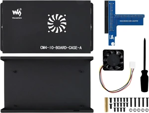 Waveshare Metal Box (A) Designed for Official Raspberry Pi Compute Module 4 IO Board Comes with Cooling Fan Mini Computer Chassis Robust and Dust-Proof Nice Looking Waveshare Metal Box (A) Designed for Official Raspberry Pi Compute Module 4 IO Board Comes with Cooling Fan Mini Computer Chassis Robust and Dust-Proof Nice Looking