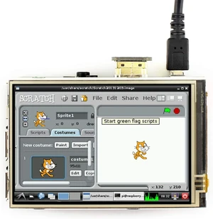 Waveshare Resistive Touch Screen IPS HDMI LCD in 3.5inch Compatible with Raspberry Pi 4B/3B+/3B etc. Series Boards Supports PC Waveshare Resistive Touch Screen IPS HDMI LCD in 3.5inch Compatible with Raspberry Pi 4B/3B+/3B etc. Series Boards Supports PC