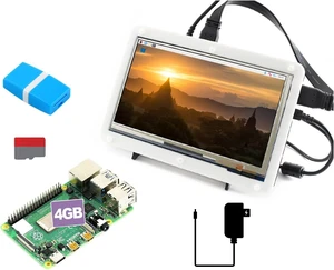 Waveshare All-in-One Computer Includes Raspberry Pi 4 Model B 7inch Capacitive Touch HDMI LCD and TF Card Waveshare All-in-One Computer Includes Raspberry Pi 4 Model B 7inch Capacitive Touch HDMI LCD and TF Card