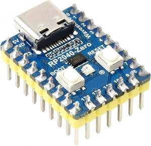 Waveshare RP2040-Zero A Low-Cost High-Performance Pico-Like MCU Board Based On Raspberry Pi Microcontroller RP2040 Castellated Module Suitable for SMD Applications with Pre-soldered Header Waveshare RP2040-Zero A Low-Cost High-Performance Pico-Like MCU Board Based On Raspberry Pi Microcontroller RP2040 Castellated Module Suitable for SMD Applications with Pre-soldered Header