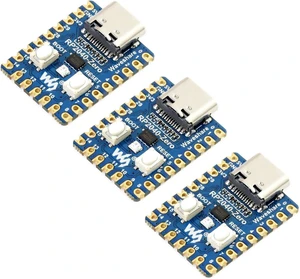 Waveshare RP2040-Zero High-Performance Pico-Like MCU Board Based On Raspberry Pi Microcontroller RP2040 Castellated Module Allows Soldering Direct to Carrier Boards-3pcs Waveshare RP2040-Zero High-Performance Pico-Like MCU Board Based On Raspberry Pi Microcontroller RP2040 Castellated Module Allows Soldering Direct to Carrier Boards-3pcs