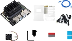 Waveshare Jetson Nano Development/Expansion Kit Alternative Solution of B01-Kit F Includes Jetson-IO-Base-A+Nano Module+Heatsink+Acrylic Case+Camera+Cables+Cooling Fan+Power Adapter(8 Items) Waveshare Jetson Nano Development/Expansion Kit Alternative Solution of B01-Kit F Includes Jetson-IO-Base-A+Nano Module+Heatsink+Acrylic Case+Camera+Cables+Cooling Fan+Power Adapter(8 Items)