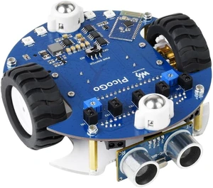 Waveshare Unassembled PicoGo Mobile Robot Compatible with Raspberry Pi Pico(pre-soldered Header) Self Driving Remote Control Integrates Colorful RGB LED and More Waveshare Unassembled PicoGo Mobile Robot Compatible with Raspberry Pi Pico(pre-soldered Header) Self Driving Remote Control Integrates Colorful RGB LED and More