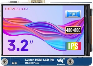 waveshare 3.2inch HDMI IPS LCD Display Compatible with Raspberry Pi 4B/3B+/3A+/2B/B+/A+/Zero/Zero W/WH/Zero 2W CM3+/4 Series Boards 480×800 Resolution No Touch Supports Jerson Nano/Windows waveshare 3.2inch HDMI IPS LCD Display Compatible with Raspberry Pi 4B/3B+/3A+/2B/B+/A+/Zero/Zero W/WH/Zero 2W CM3+/4 Series Boards 480×800 Resolution No Touch Supports Jerson Nano/Windows