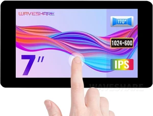 Waveshare 7inch Capacitive Touch IPS Display Compatible with Raspberry Pi 5/4B/3B+/3A+/CM3+/4 1024×600 Resolution DSI Interface Waveshare 7inch Capacitive Touch IPS Display Compatible with Raspberry Pi 5/4B/3B+/3A+/CM3+/4 1024×600 Resolution DSI Interface