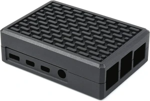 Waveshare Aluminum Grid Grooved Case for Raspberry Pi 4 Inner Heatsink Pillars Waveshare Aluminum Grid Grooved Case for Raspberry Pi 4 Inner Heatsink Pillars