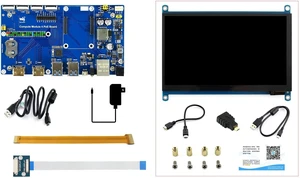 Waveshare Raspberry Pi Compute Module 4 Development Kit with Waveshare PoE Board and 7inch Touchscreen (6 Items) Waveshare Raspberry Pi Compute Module 4 Development Kit with Waveshare PoE Board and 7inch Touchscreen (6 Items)