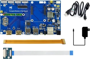 Waveshare Raspberry Pi Compute Module 4 Development Kit with Waveshare PoE Board and Basic Accessories (5 Items) Waveshare Raspberry Pi Compute Module 4 Development Kit with Waveshare PoE Board and Basic Accessories (5 Items)