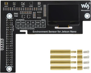 Waveshare Environment Sensors Module Designed for Jetson Nano I2C Bus with 1.3inch OLED Display Waveshare Environment Sensors Module Designed for Jetson Nano I2C Bus with 1.3inch OLED Display