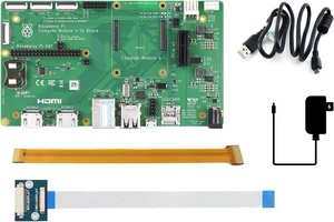 Waveshare Raspberry Pi Compute Module 4 Development Kit with Official IO Board and Basic Accessories (5 Items) Waveshare Raspberry Pi Compute Module 4 Development Kit with Official IO Board and Basic Accessories (5 Items)