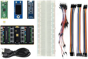 Waveshare Evaluation Kit (Type B) Compatible with Raspberry Pi Pico Includes Pico + Color LCD + IMU Sensor + GPIO Expander Comes with Demo Code for GPIO, PWM, I2C, SPI (8 Items) Waveshare Evaluation Kit (Type B) Compatible with Raspberry Pi Pico Includes Pico + Color LCD + IMU Sensor + GPIO Expander Comes with Demo Code for GPIO, PWM, I2C, SPI (8 Items)