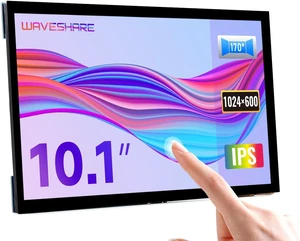 waveshare 10.1inch Capacitive Touch Screen LCD Compatible with Raspberry Pi 5/4B/3B+/3A+/2B/B+/A+/Zero/Zero W/WH/Zero 2W CM3+/4 1024×600, HDMI IPS 10-Points Touch Supports Windows/Jetson Nano waveshare 10.1inch Capacitive Touch Screen LCD Compatible with Raspberry Pi 5/4B/3B+/3A+/2B/B+/A+/Zero/Zero W/WH/Zero 2W CM3+/4 1024×600, HDMI IPS 10-Points Touch Supports Windows/Jetson Nano
