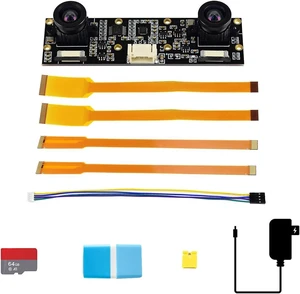 Waveshare Development Pack (Type D) Designed for Jetson Nano Bundle with IMX219-83 Stereo Camera 64GB Micro Card Accessories(5 Items) Waveshare Development Pack (Type D) Designed for Jetson Nano Bundle with IMX219-83 Stereo Camera 64GB Micro Card Accessories(5 Items)