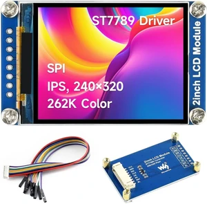 Waveshare 2inch LCD Display Module, IPS Screen, 240×320 Resolution, SPI Interface Waveshare 2inch LCD Display Module, IPS Screen, 240×320 Resolution, SPI Interface