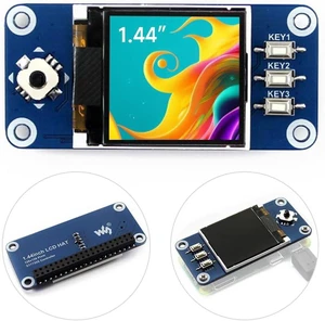 Waveshare 1.44inch LCD Display HAT, Compatible with for Raspberry Pi Zero/Zero W/Zero WH/4B/3B, 128x128 Pixels, SPI Interface Waveshare 1.44inch LCD Display HAT, Compatible with for Raspberry Pi Zero/Zero W/Zero WH/4B/3B, 128x128 Pixels, SPI Interface