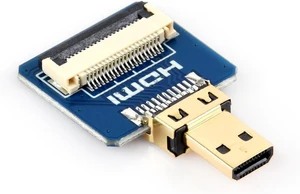 waveshare Micro HDMI Plug Adapter for DIY HDMI Cable Horizontal/Straight Connector waveshare Micro HDMI Plug Adapter for DIY HDMI Cable Horizontal/Straight Connector