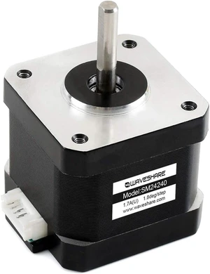 Waveshare Two-Phase Stepper Motor SM24240 with 1.8° Step Angle and 0.45N.m Holding Torque Compatible with SMD258C and Stepper Motor HAT Waveshare Two-Phase Stepper Motor SM24240 with 1.8° Step Angle and 0.45N.m Holding Torque Compatible with SMD258C and Stepper Motor HAT